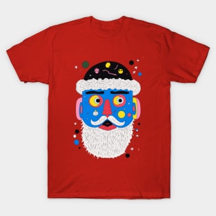 Santa's Portrait Spectacle in the Midnight Magic T-Shirt